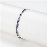 Bracciale Crivelli TENNIS in Oro bianco Zaffiro 4.00 Ct 59092814 - 59092814